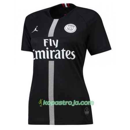 Billiga Fotbollströjor Paris Saint-Germain Jodan Svart Dam Tredje tröja 2018/19 Kortärmad